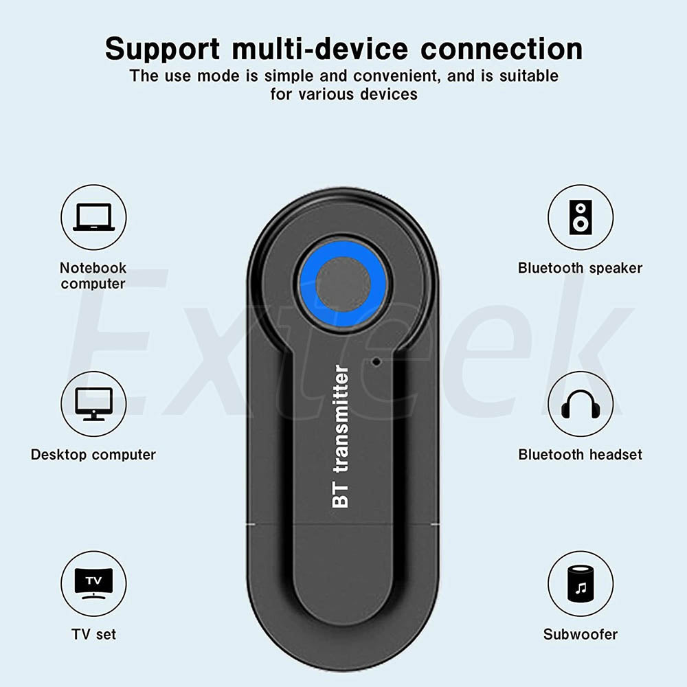 Wireless Bluetooth 5.0 Transmitter Stereo Audio Adapter