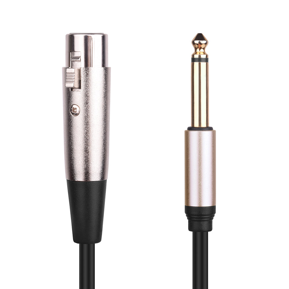 XLR Female to Jack 6.35 / 6.5 mm ( 1/4" ) Male Plug Audio Lead Microphone Cable