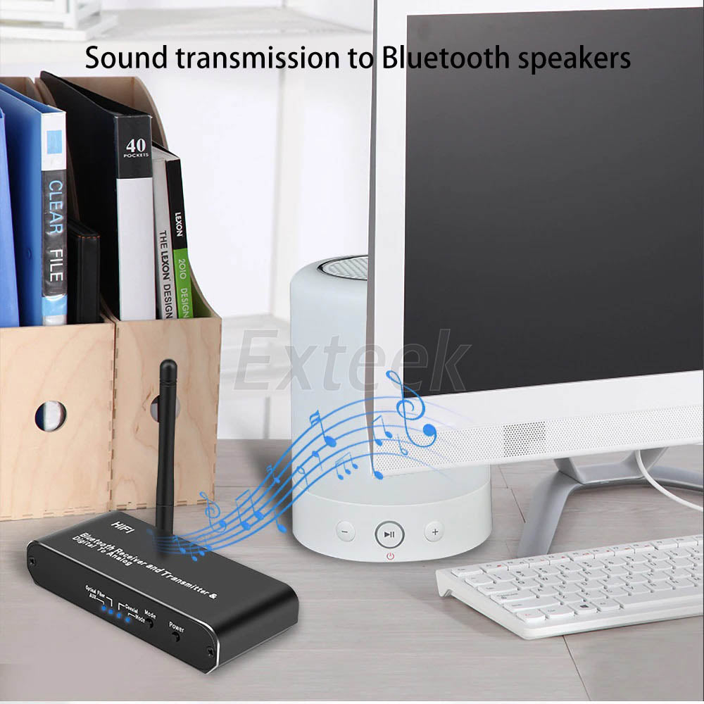 Bluetooth 5.0 Transmitter Receiver Wireless Audio HiFi Music  Long Range