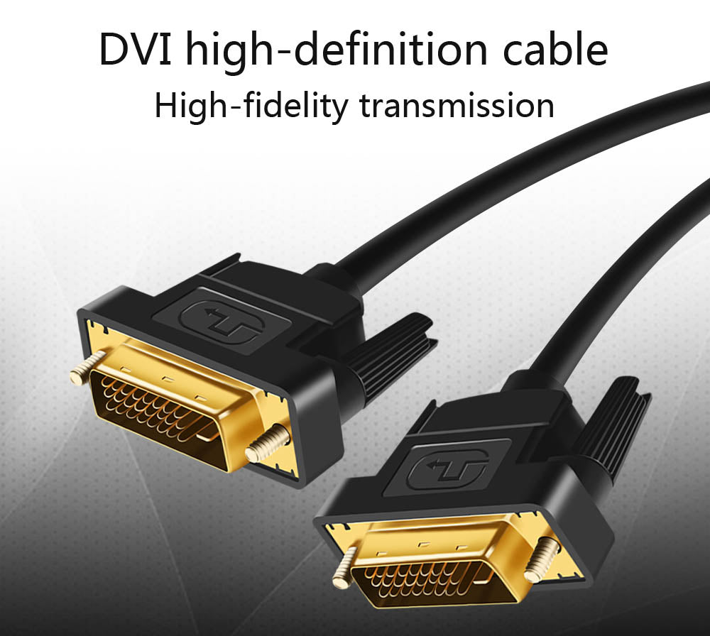 DVI to DVI Cable Male DVI-D 24+1 for LCD Monitor Computer PC Projector