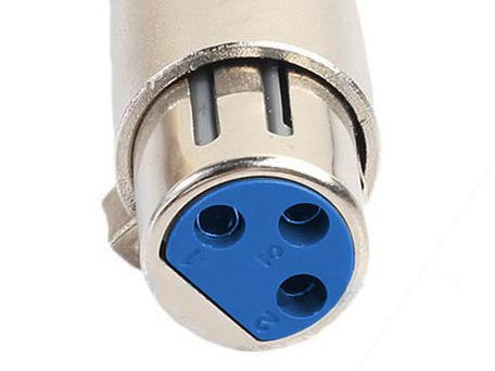 XLR FEMALE to STEREO TRS 6.35mm 1/4" MALE - Audio Adapter