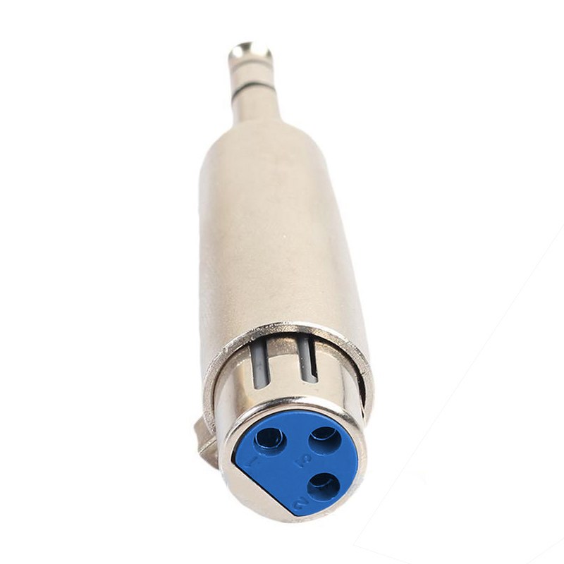 XLR FEMALE to STEREO TRS 6.35mm 1/4" MALE - Audio Adapter