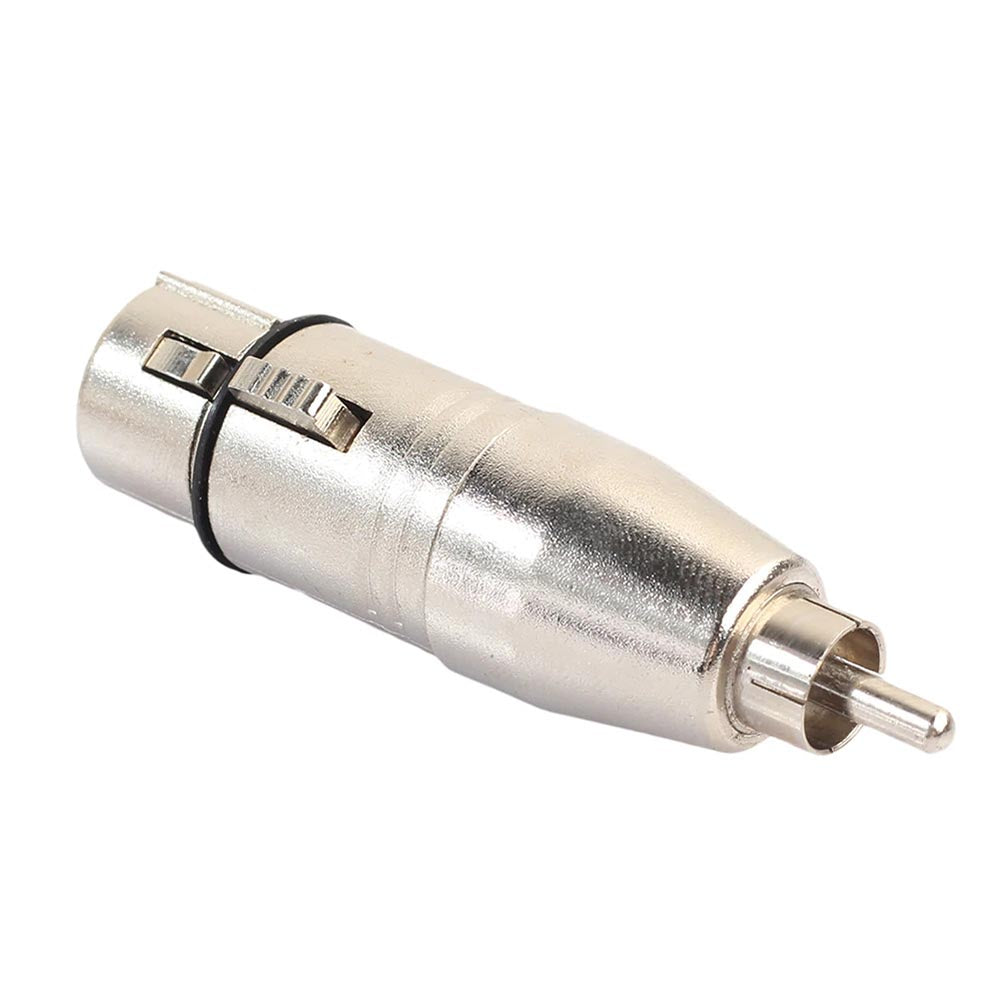 XLR Female To RCA Male Adapter XLA Cable Audio Connector Switcher Joiner