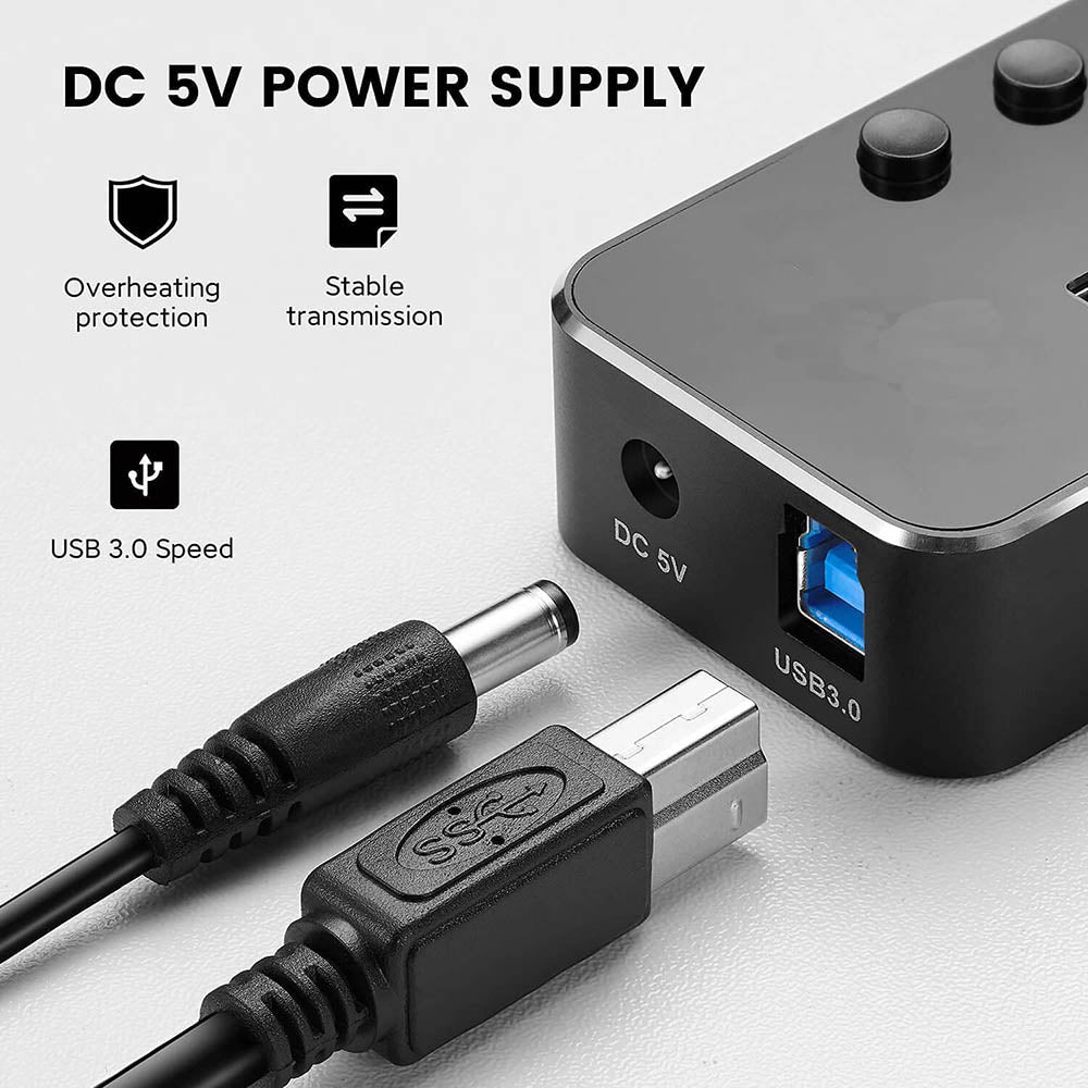 USB3.1 USB-C to USB 3.0 4-Port Hub Type-C Adapter with Powered AC