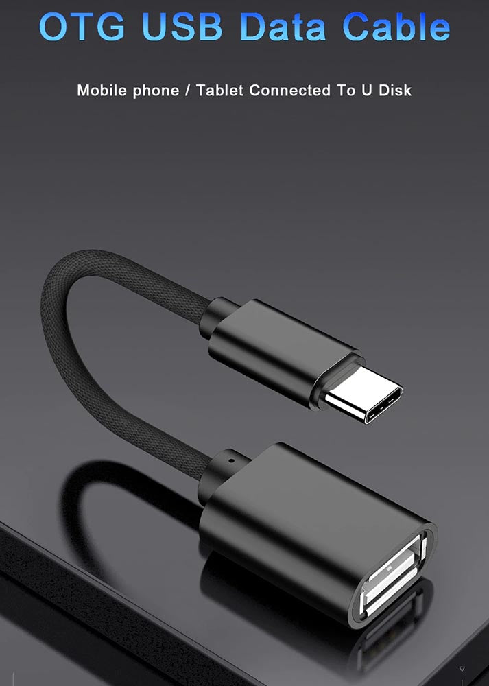 USB Type-C OTG Adapter Cable USB-C Male to Type-A Female Converter