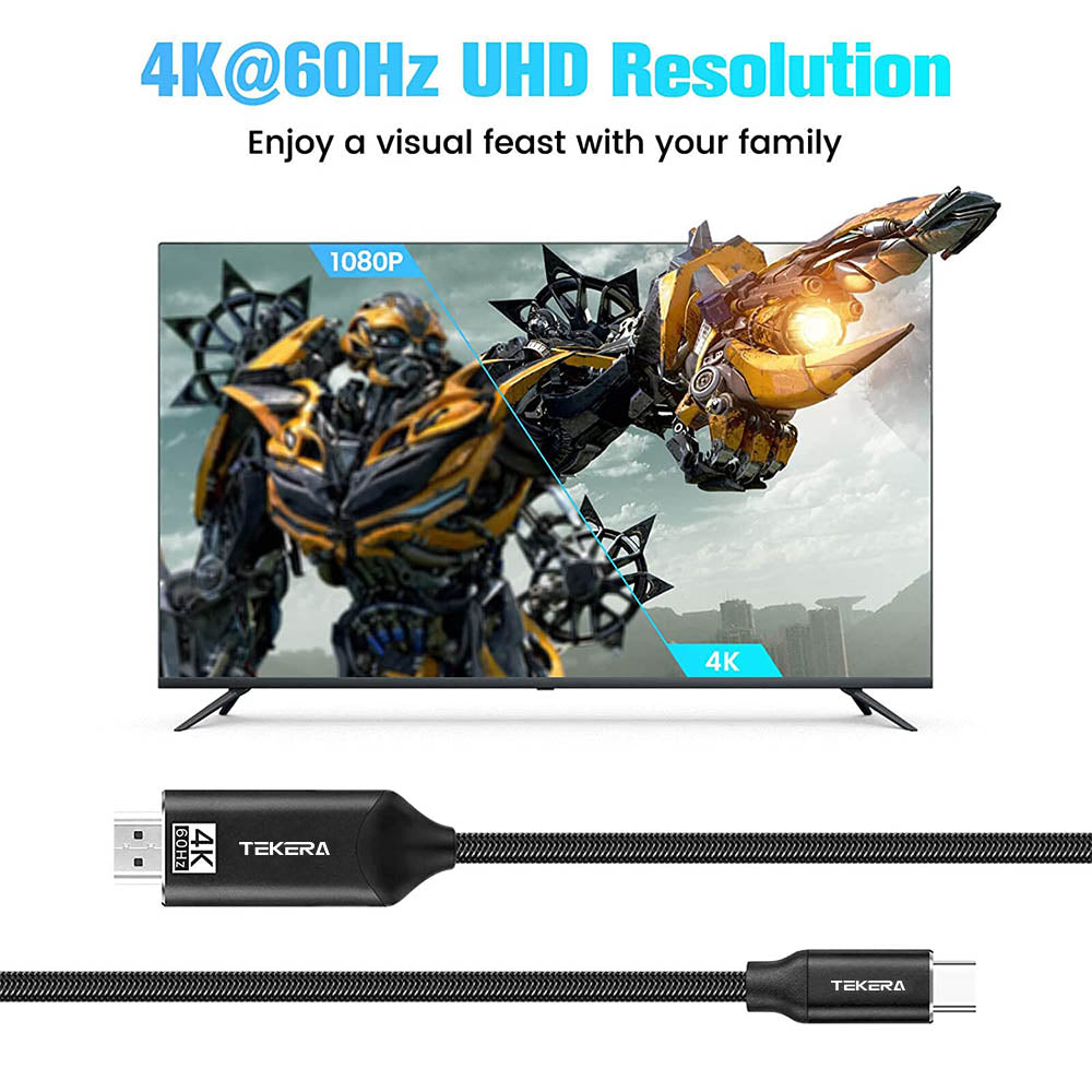 USB C to HDMI 2.0 Cable USB 3.1 Type C to HDMI 4K 60Hz