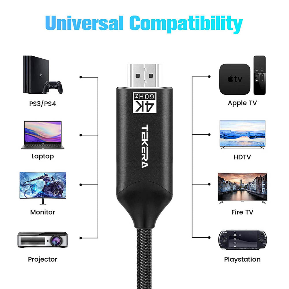 USB C to HDMI 2.0 Cable USB 3.1 Type C to HDMI 4K 60Hz