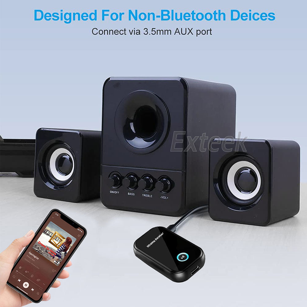 USB Bluetooth Audio Receiver Adaptor Wireless Music 3.5mm AUX Dongle