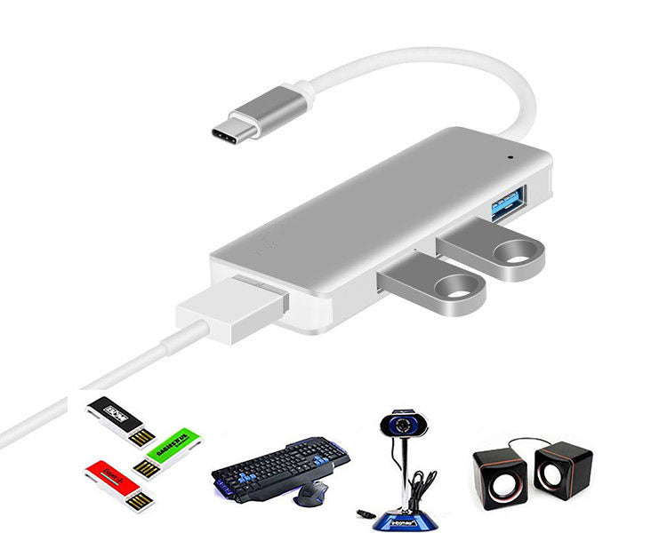 USB 3.1 USB C Type C HUB to 4x USB 3.0 Port Thunderbolt 3 Aluminium Alloy