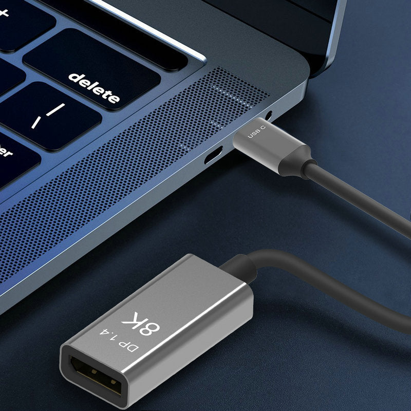 USB-C Type C to Displayport DP 1.4 8K@60Hz Thunderbolt 3 Cable for Monitor 0.2m