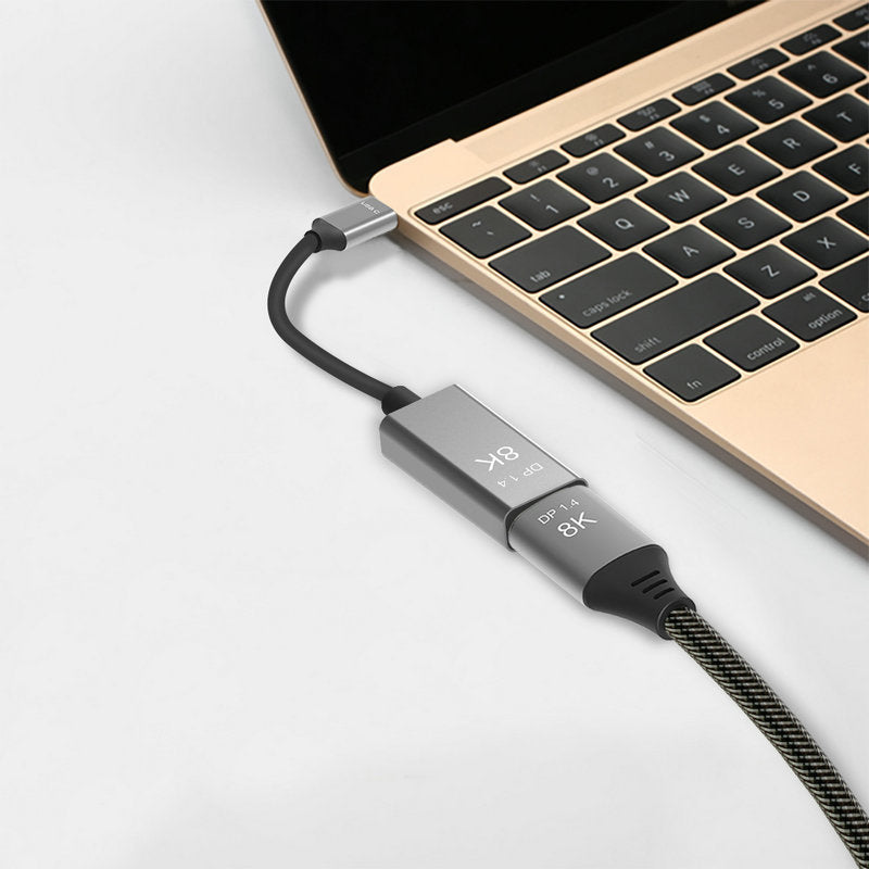 USB-C Type C to Displayport DP 1.4 8K@60Hz Thunderbolt 3 Cable for Monitor 0.2m