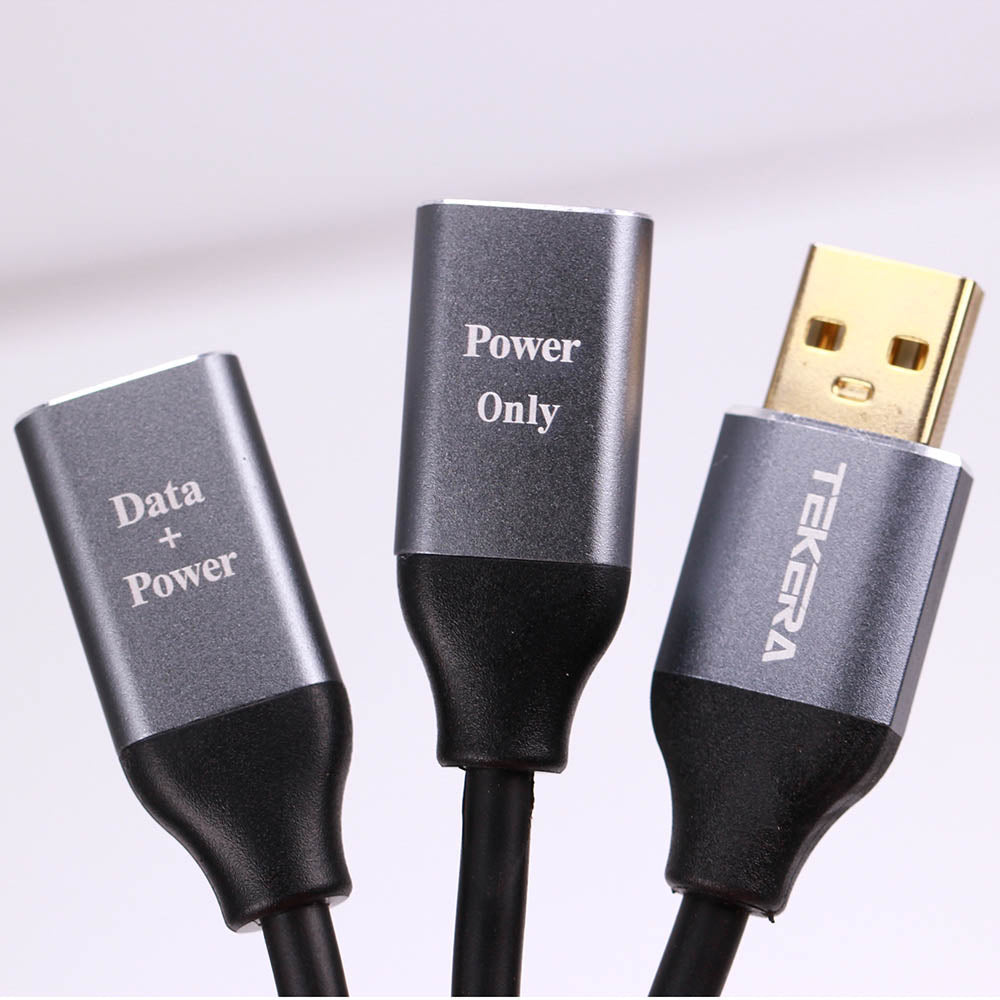 USB 2.0 Male to Dual USB Female Hub Power Adapter Y Splitter Cable