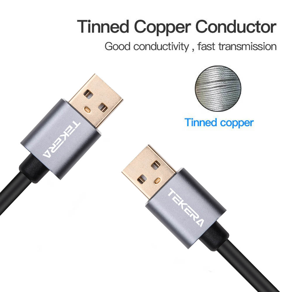 USB 2.0 Data Extension Cable Type A Male to Male M-M Connection Cord