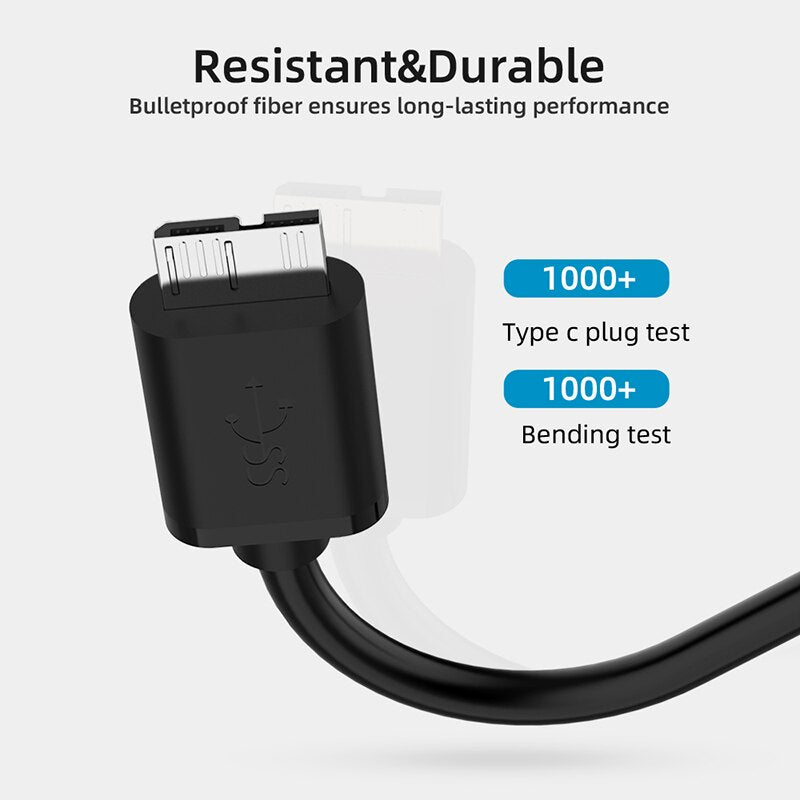 USB 3.1 Type C USB-C to Micro B Male Converter Hard Disk Drives Cable