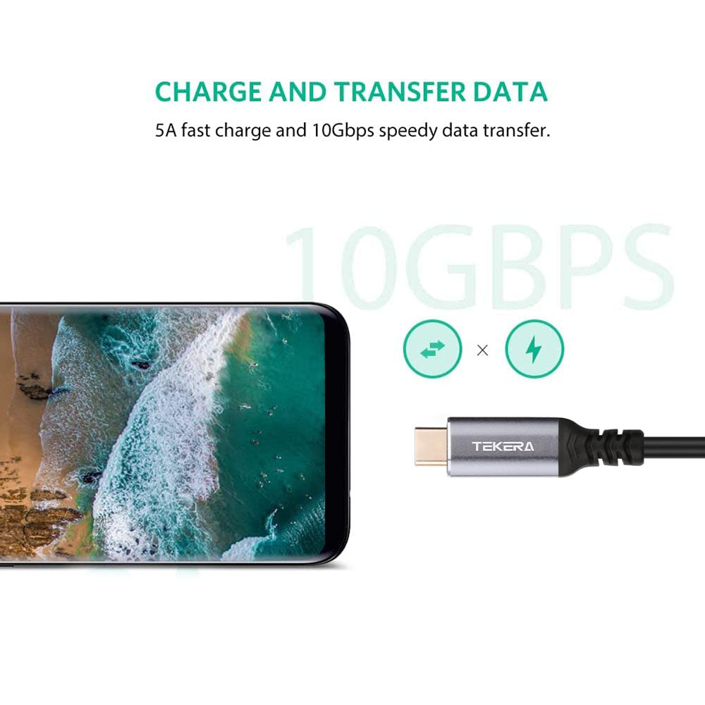 USB 3.1 Type-C Extension Cable USB-C Male to Female Charging 100W 4K 10Gbps Cord