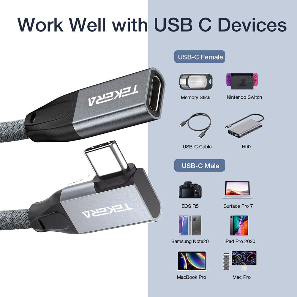 USB 3.1 Type C Male to Female  Extension Cable USB C Extender