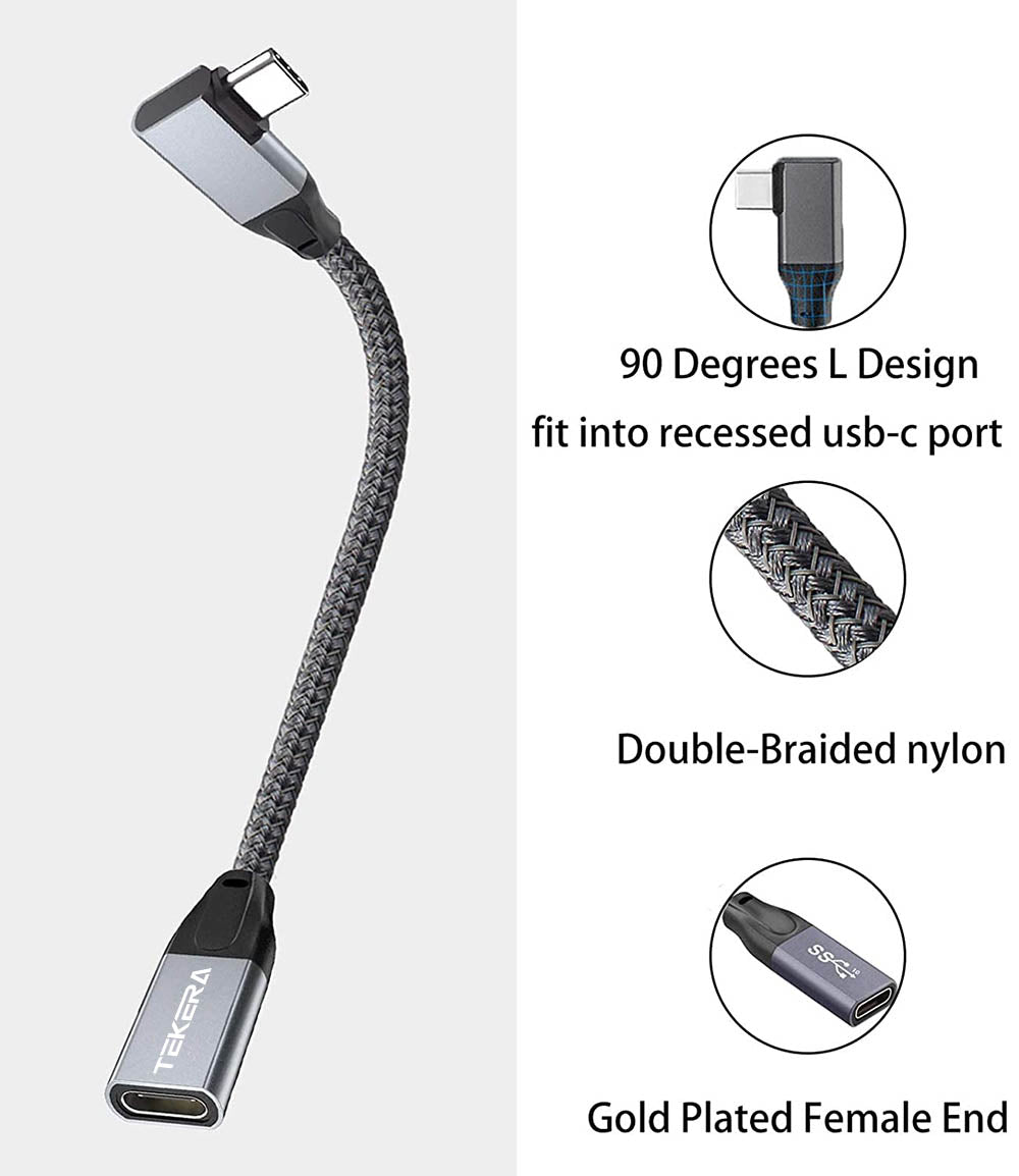 USB 3.1 Type C Male to Female  Extension Cable USB C Extender