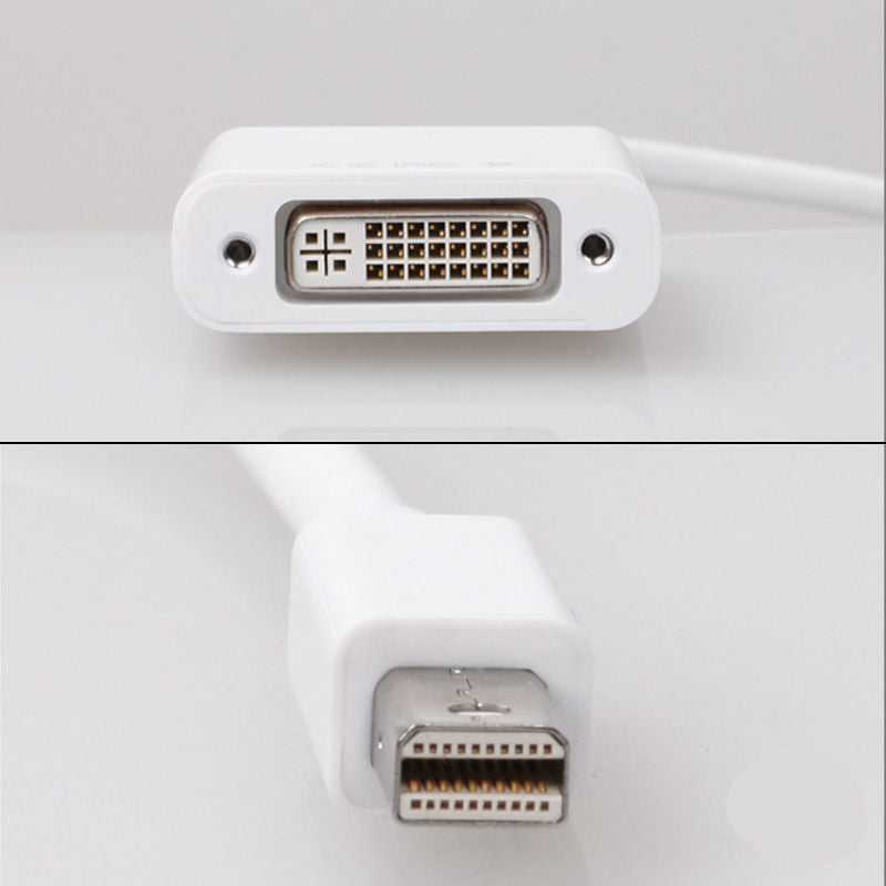 Mini-DisplayPort to DVI Cable Adapter (Male to Female) - Thunderbolt Socket Compatible