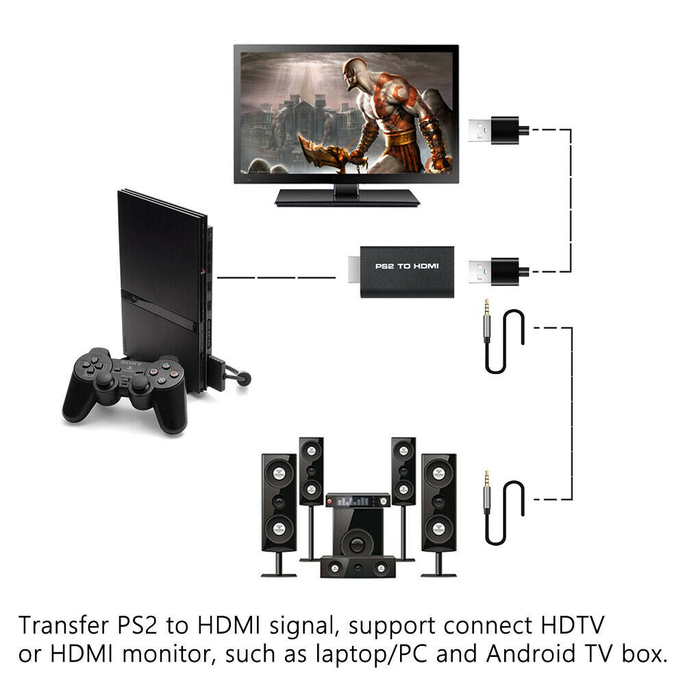 PlayStation 2 (PS2) to HDMI Adaptor / Converter