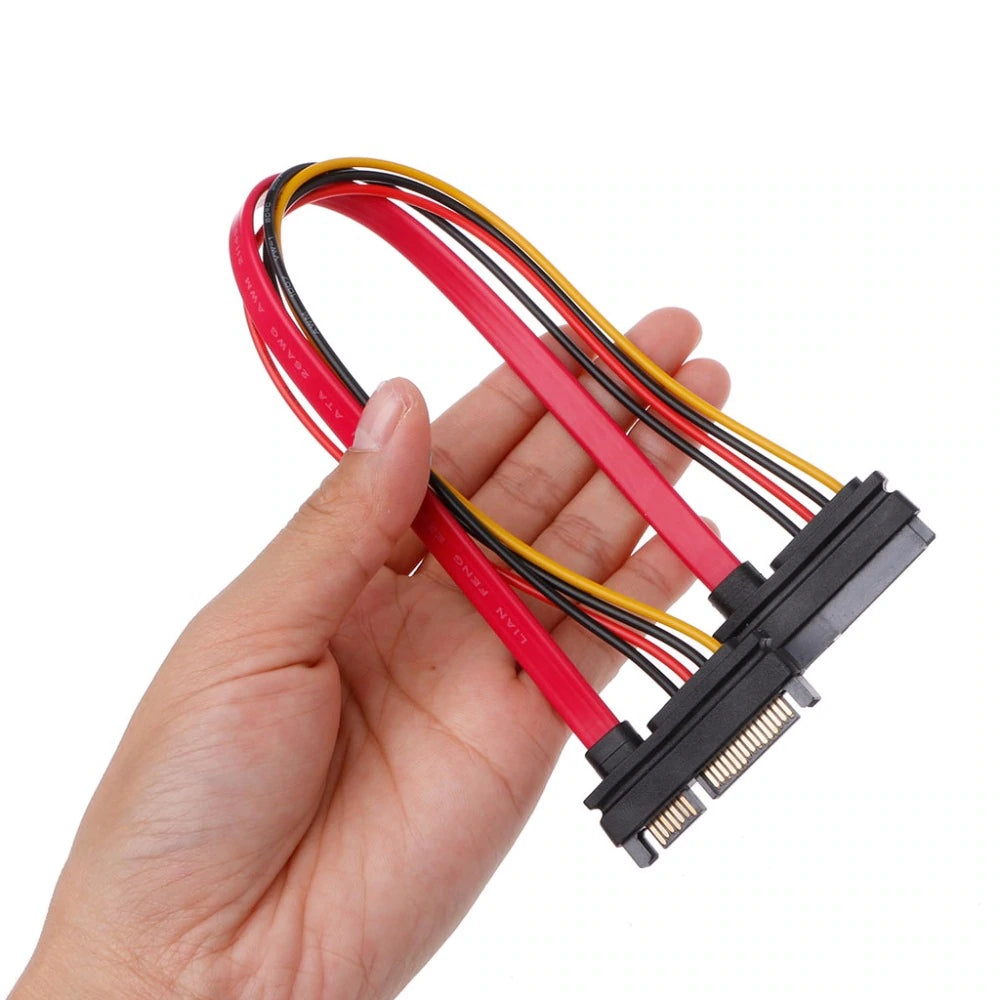 SATA 22Pin 7P+15P SATA Extension Cable Male to Female