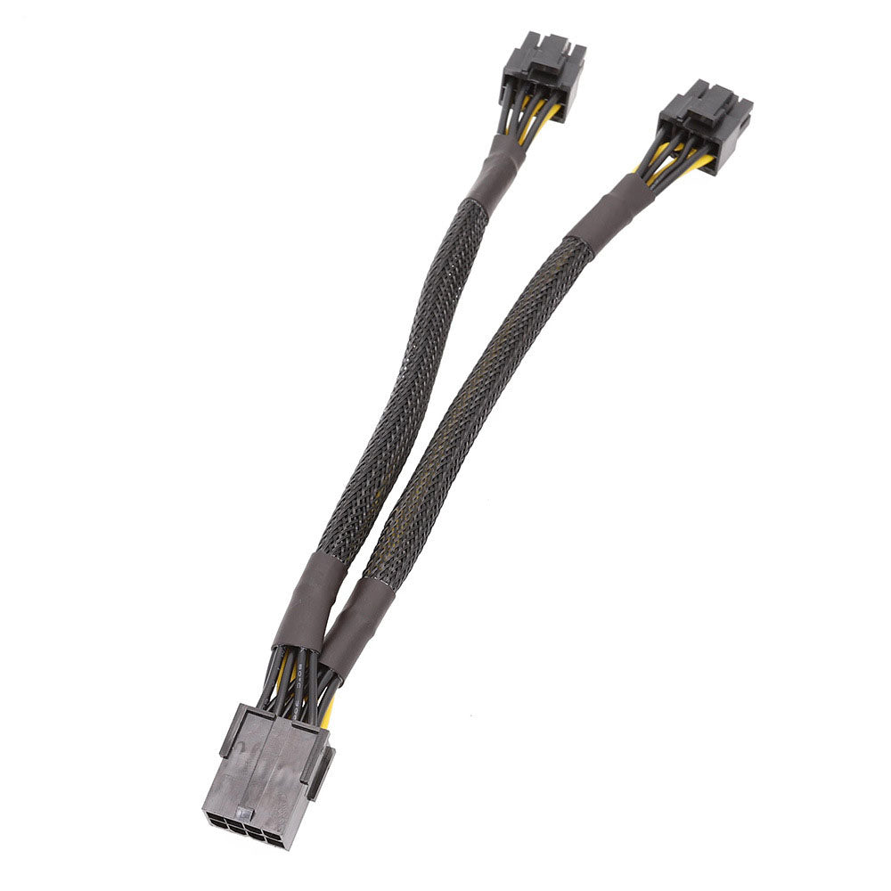 PCI-E 8-Pin to Dual 8-Pin 2x (6+2 Pin) Graphics Video Card Power Splitter Cable