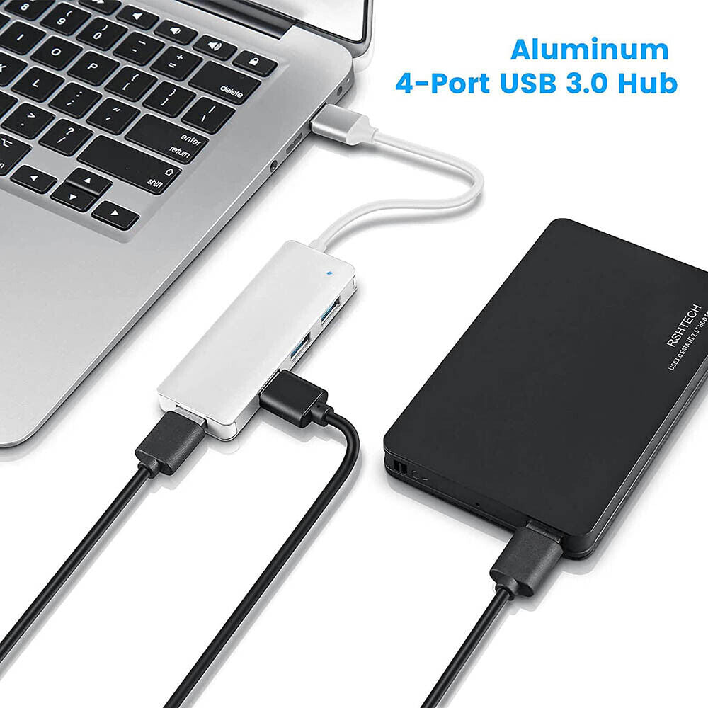 Premium 4-Port USB 3.0 Hub Aluminium