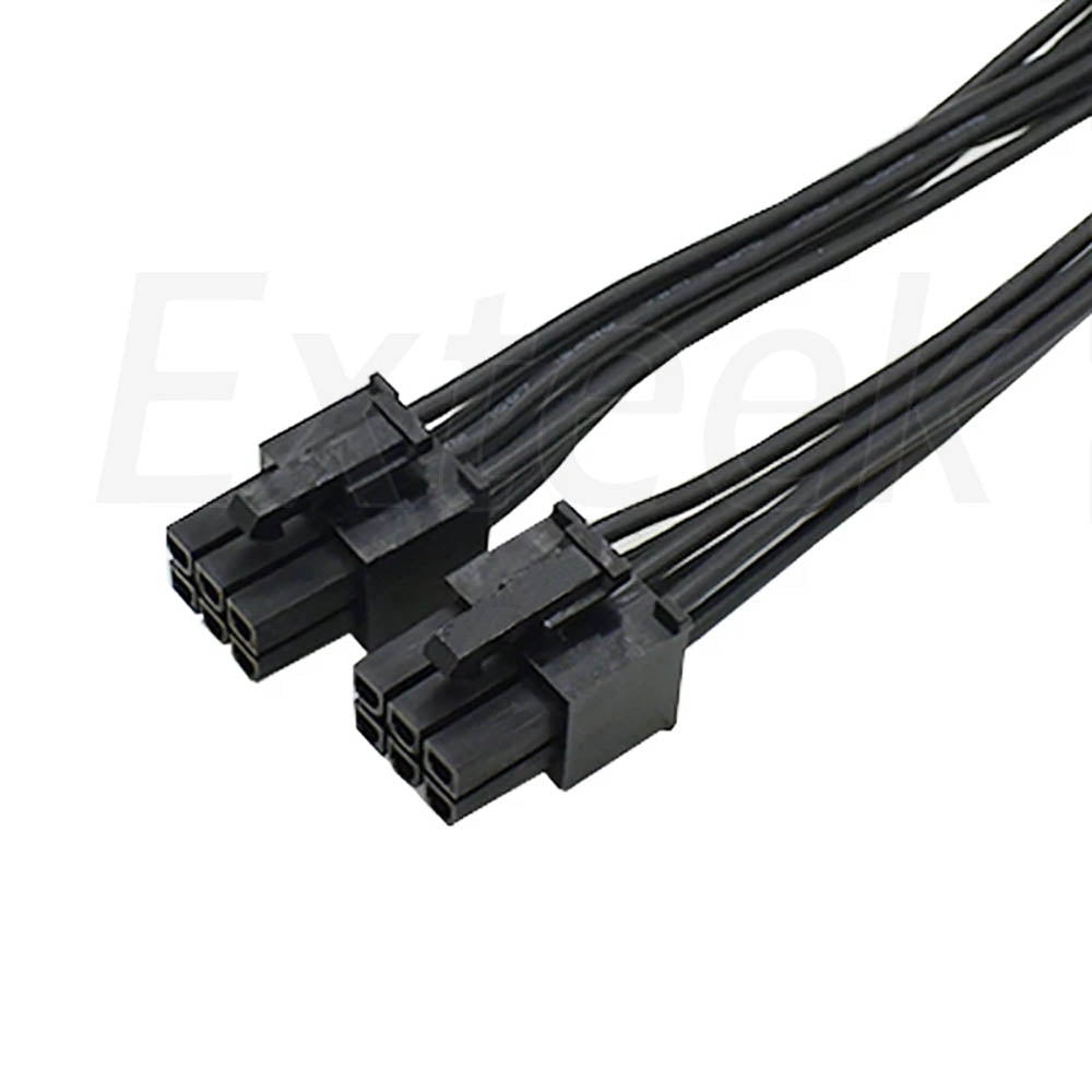 PCI-E 6-pin to 2x 6-pin Dual Power Splitter Cable Extension cord