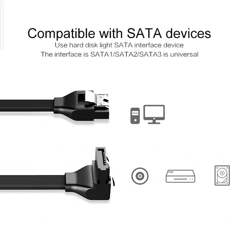 SATA 3 III 3.0 Data Cable 6Gbps For HDD SSD CD Driver Writer Angle