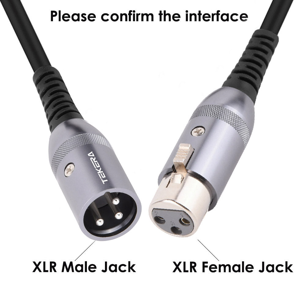 TEKERA XLR Male to Female Speaker Cable Suitable for Microphones Radio and More