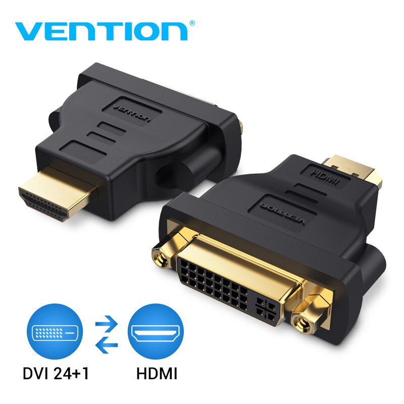 HDMI Male Plug To DVI-I 24+5 Female Socket Adapter Converter