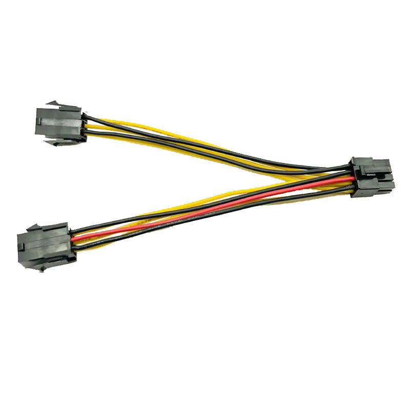 Dual 6-Pin Female to 8-Pin Male GPU Power Adapter Cable