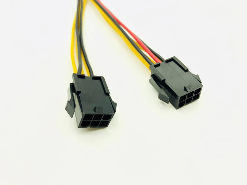 Dual 6-Pin Female to 8-Pin Male GPU Power Adapter Cable