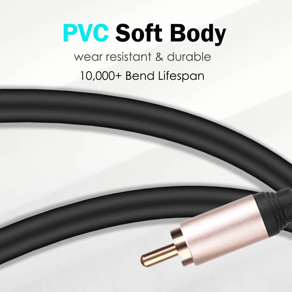 AV Audio Video Composite Cable 3RCA to 3 RCA M/M Cord