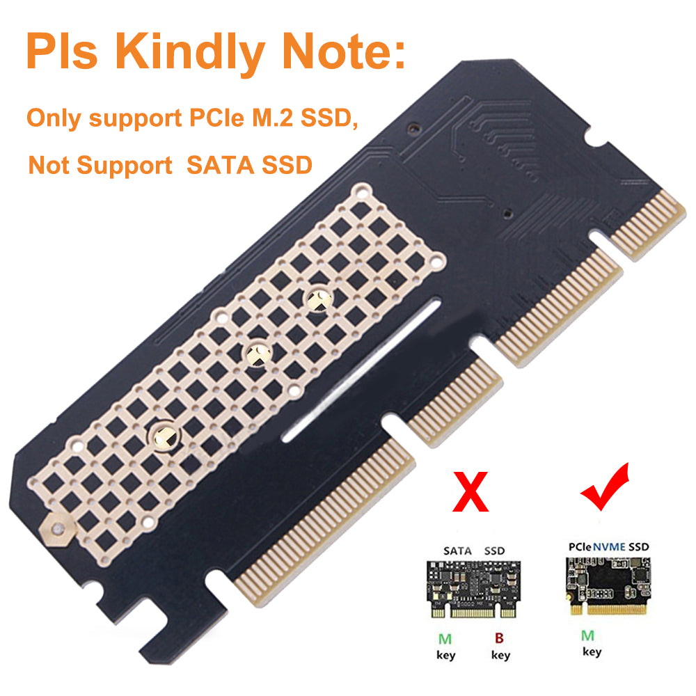 Full Speed M.2 NVME SSD NGFF TO PCIE 3.0 x16 x8 x4 Adapter M Key Interface Card