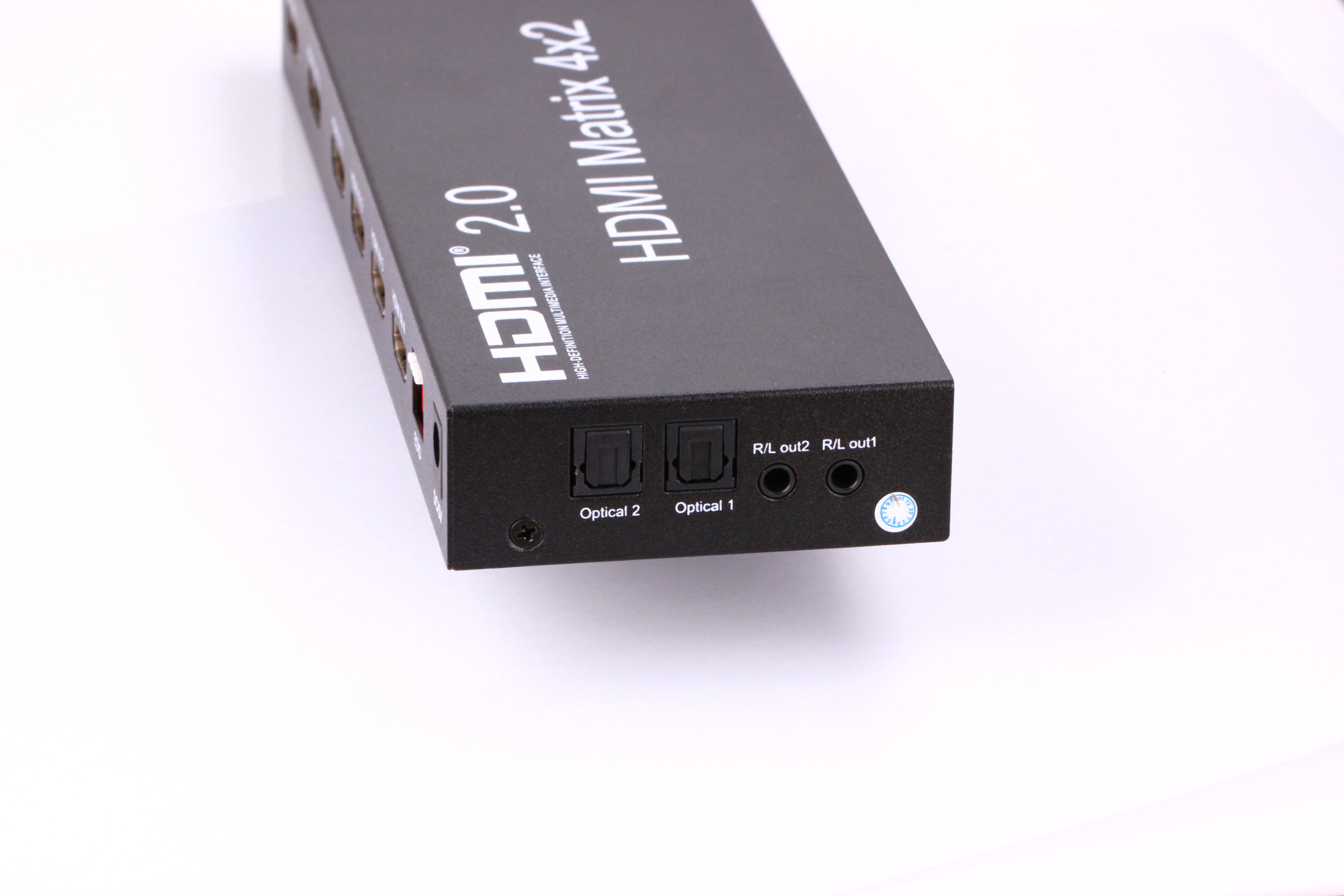 AU HDMI 2.0 Matrix 4x2 Switch,4 in 2 Out Video Switcher Splitter with remote control support 3D