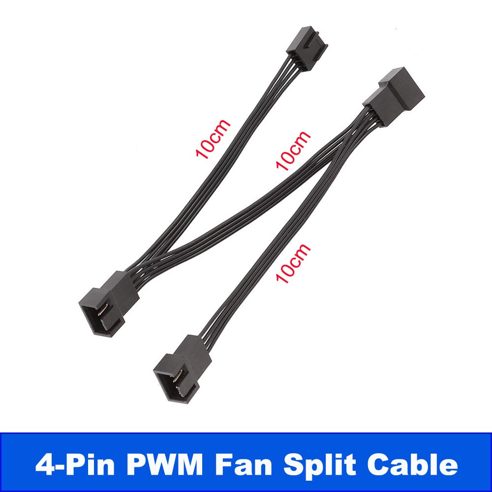 4-Pin PWM Fan Splitter Cable 1 To 3 Way Connector Fan Extension Extender