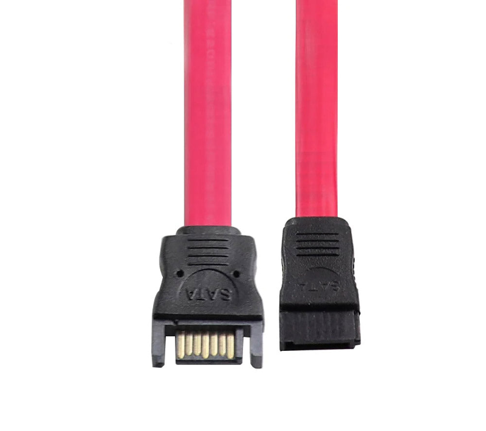 7 Pin SATA Male to Female Extension Cable 3Gbps Red 50CM