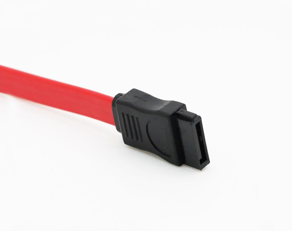 7 Pin SATA Male to Female Extension Cable 3Gbps Red 50CM