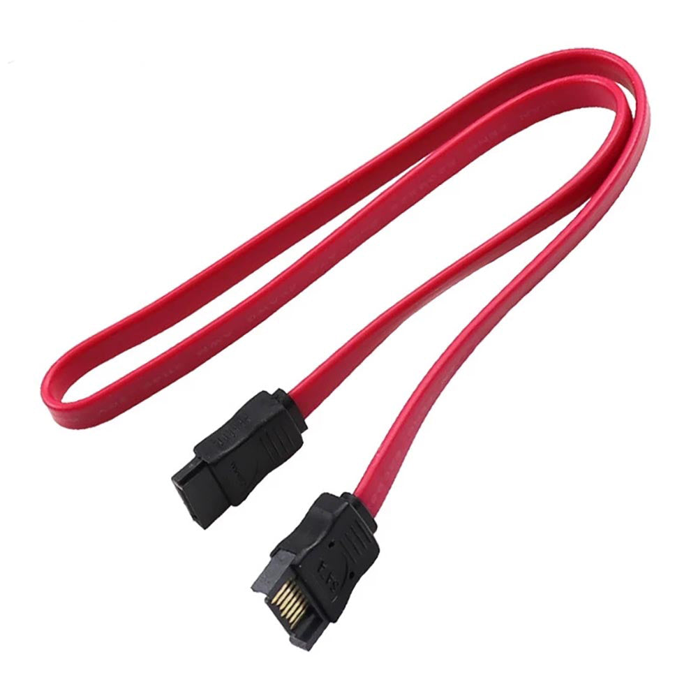 7 Pin SATA Male to Female Extension Cable 3Gbps Red 50CM