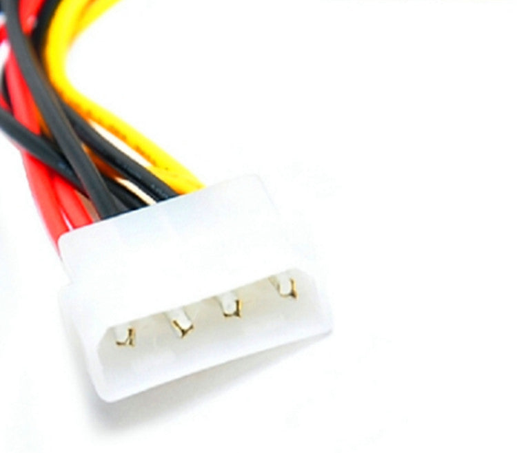 4 Pin IDE Molex to 2 SATA Power Cable Splitter