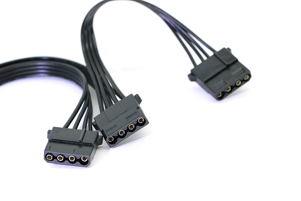 4 Pin IDE Molex to 3 Molex Splitter Y Power Extension Cable