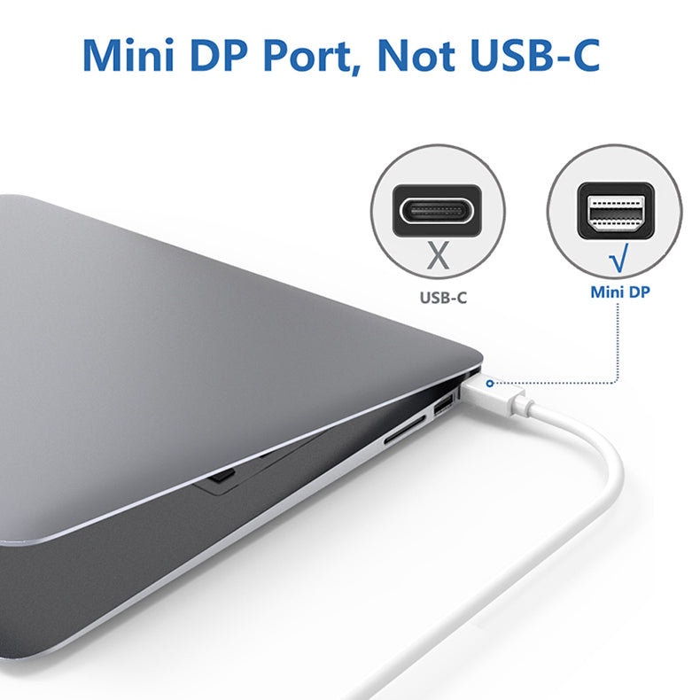 15cm Mini-DisplayPort to VGA Cable Adapter (Male to Female) - Thunderbolt Socket Compatible