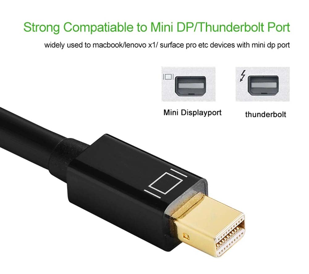 1.8m Mini-DisplayPort to HDMI Cable (Ultra HD 4K Compatible)