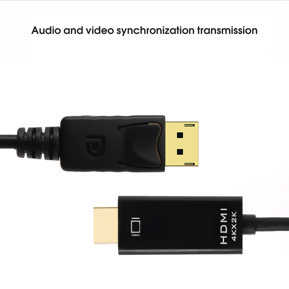 1.8m DisplayPort to HDMI Cable Adapter (Male to Male) 4K@30Hz