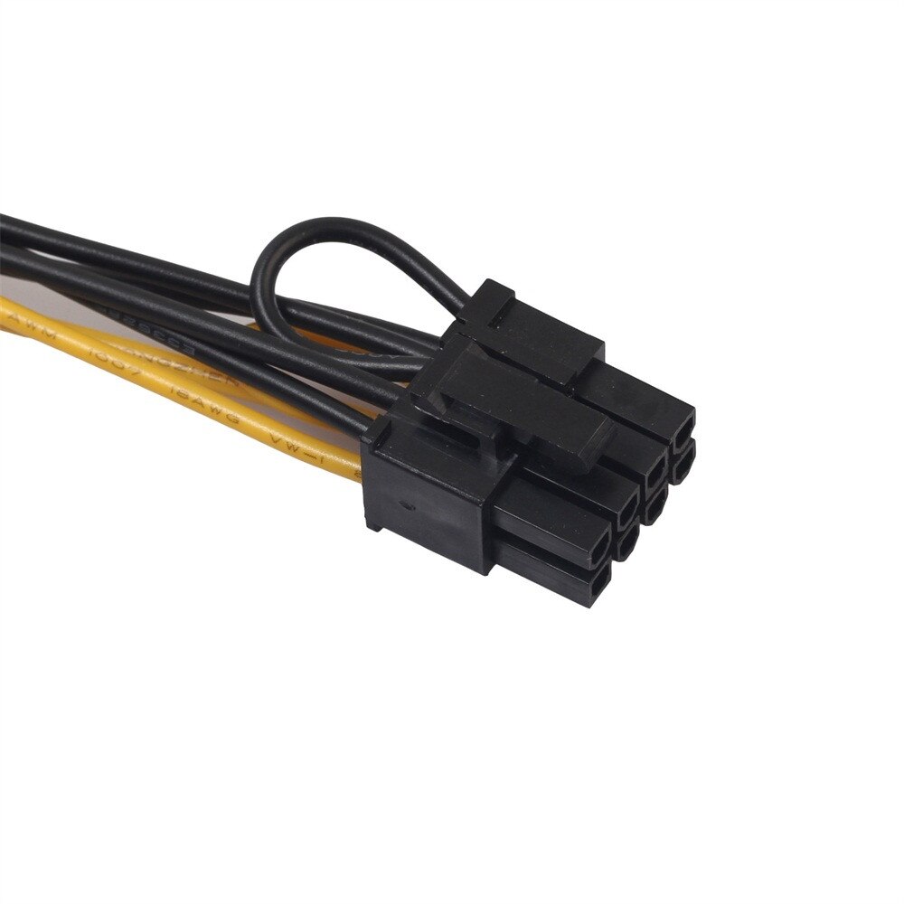 15Pin SATA Power to 8Pin (6+2)  PCI-E PCIE Converter Cable