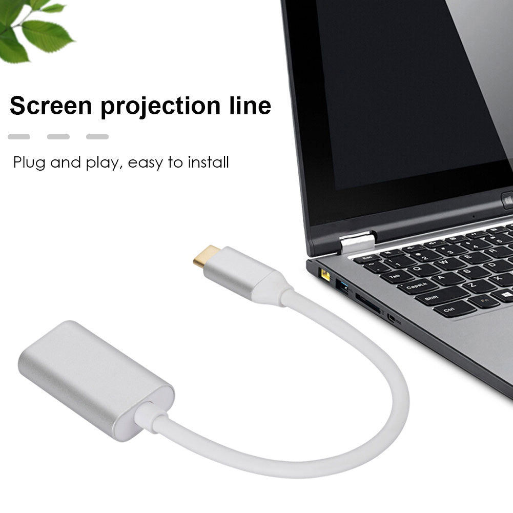 Type C USB-C to HDMI Adapter USB C 3.1 Cable 4K@30Hz For MacBook ChromeBook