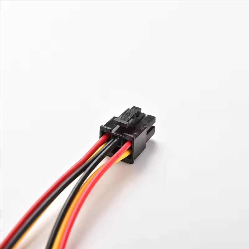 Dual 4 Pin Molex IDE to 6 Pin PCI-E Graphic Card Power Connector Cable