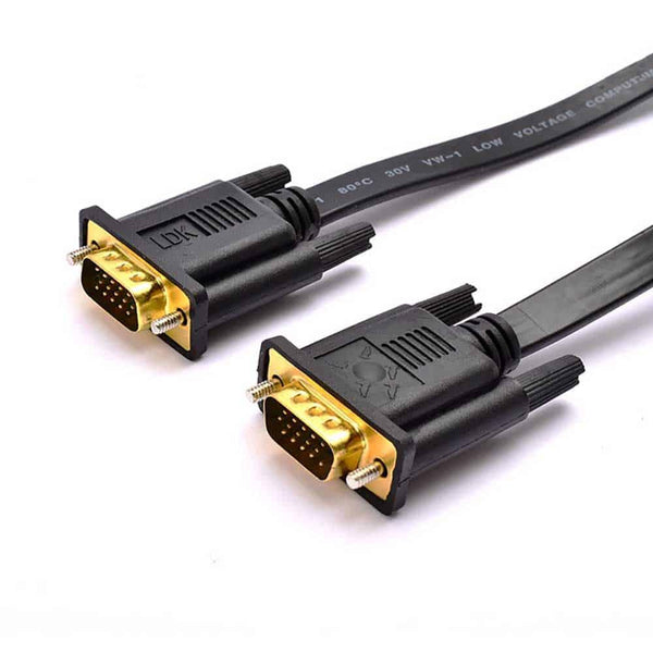 1.5m VGA SVGA 15Pin Monitor PC Cable Male to Male Cord - Shinytech