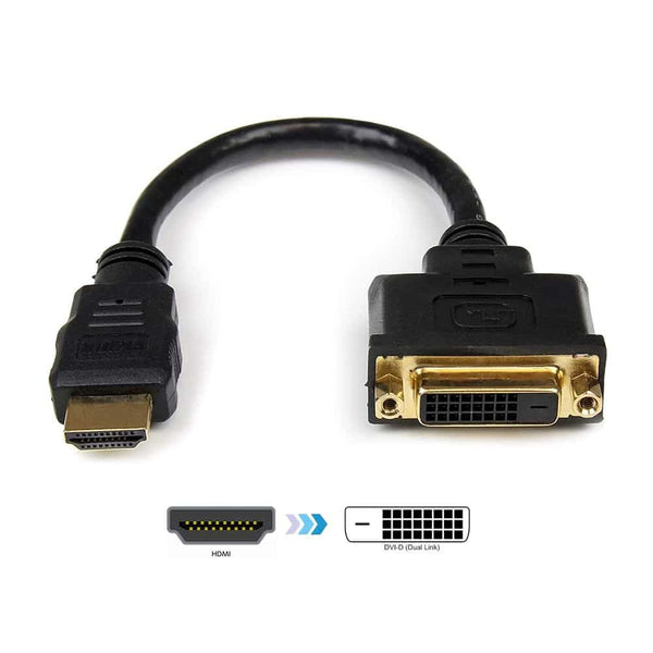 HDMI Male to DVI-D 24+1 Female Converter PC TV HD HDTV Display Adapter Cable