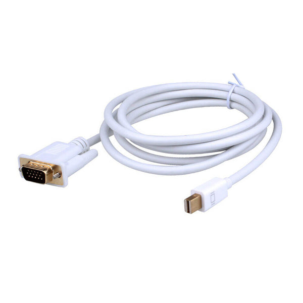 1.8m Mini-DisplayPort to VGA Cable Adapter (Male to Male) - Thunderbolt Socket Compatible